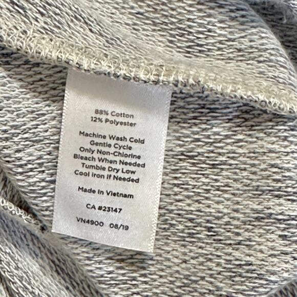 Talbots Terry Flounce Hem Shift Dress Sz Large Gray Cotton Blend NWT Casual Chic - Picture 9 of 9